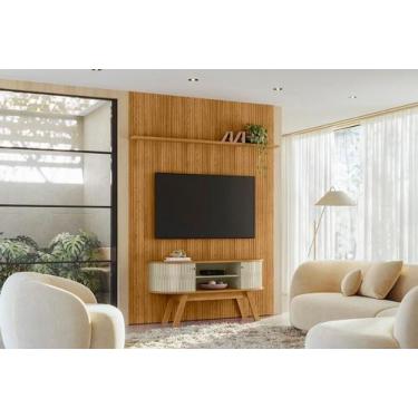 Imagem de Rack com Painel New Silverstone Para TV até  65 Polegadas - Cumaru Opa