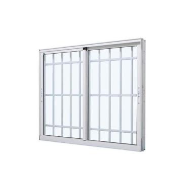 Imagem de Janela de Correr em Alumínio Branco Caribe Max 100x150x10,2cm 2 Folhas