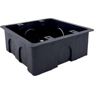 Imagem de Caixinha De Luz Pvc Brascom Preta 4X4 - Kit C/50 Pecas