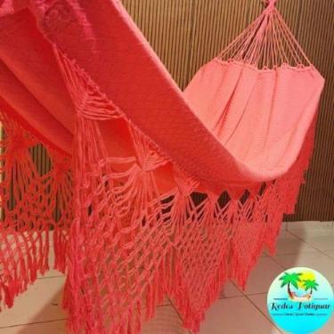 Imagem de Rede de descanso dormir casal luxo Reforçada suportar 300kg algodão gi