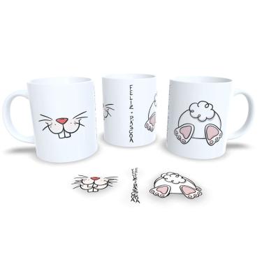 Imagem de Canecas de Porcelana Personalizada Páscoa Encanto e Doçura em Cada Gole