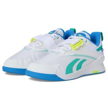 Imagem de Reebok Tênis masculino Lifter Pr Iii, Branco/Verde/Limão, 43