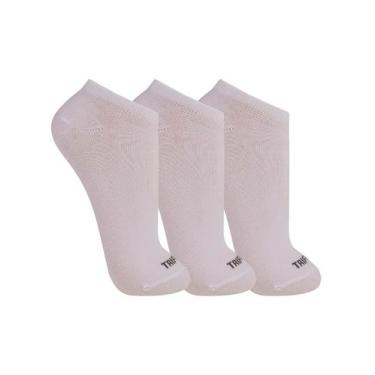 Imagem de Kit/3 Meia Soquete Trifil T06227 Unissex Invisível Algodão T. 35/38 39