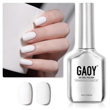 Imagem de Verniz em Gel GAOY White 16ml - Soak Off UV/LED