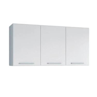 Imagem de Armário Aéreo Multiuso Branco Para Cozinha e Lavanderia 0,90 Espaçoso 