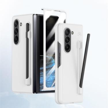 Imagem de HOULEE Capa para Samsung Galaxy Z Fold 6 com S Pen e protetor de tela para celular Z Fold 6 compatível com a pele, com suporte para caneta S, capa protetora completa de carregamento sem fio para PC