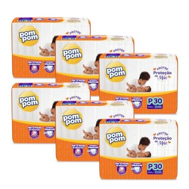 Imagem de Fralda Pom Pom Protek Proteção de Mãe Jumbo P 180 Unidades