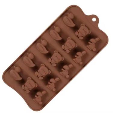 Imagem de Molde Silicone Chocolate Bombom Doce Pato Coelho Urso 21.5cm - LUYKE