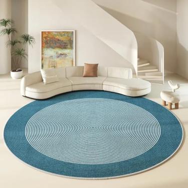 Imagem de Tapete redondo grande para sala de estar, estilo antiderrapante, mesa de centro, tapete para quarto, cadeira giratória, D, 200X200CM