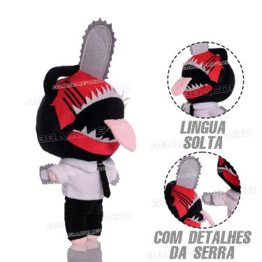 Imagem de Boneco Anime Chainsaw Man Denji O Homem Da Motoserra 30cm