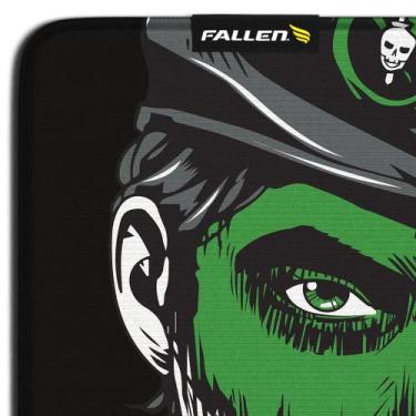 Imagem de Mousepad gamer fallen r6 caveira - speed+ grande cinza - mp-r6-ca-sm-g