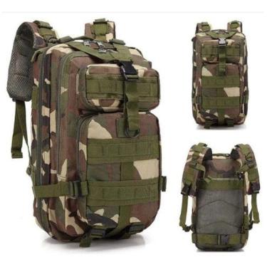 Imagem de Mochila Tática Reforçada Militar Camuflada 30l Acampamento - Tem Tudo 