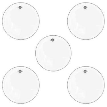 Imagem de Kit 5 Pele Tom Surdo 14” Filme Duplo Luen Dudu Portes DP Double Clear PL11021N