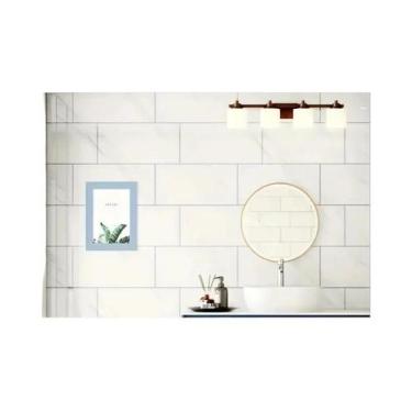 Imagem de Adesivos de Parede e Piso de Mármore PVC - À Prova D'Água - 10 Peças A