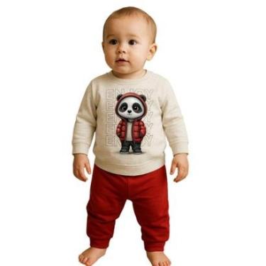 Imagem de Conjunto Moletom Com Punhos Estampado Infantil Menino Kyly-Masculino