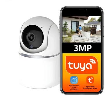 Imagem de 3MP Tuya Smart WiFi Indoor PTZ Câmera De Vigilância CCTV Sem Fio FHD M