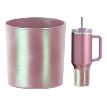 Imagem de WUQID Bota de silicone Chameleon Higher, compatível com Stanley Quencher H2.0 1,134 g 850,5 g 567 g e IceFlow Flip 850,5 g 567 g, reduz amassados garrafa de água capa antiderrapante