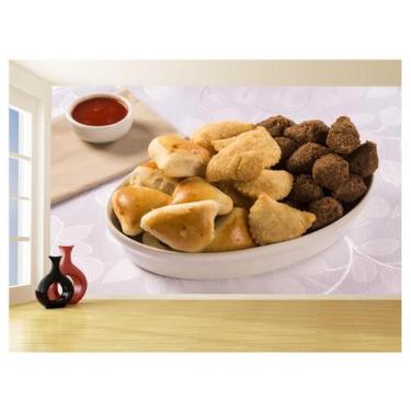Imagem de Papel De Parede Alimentos Salgados Coxinha Bar 3,5M Al508 - Você Decor