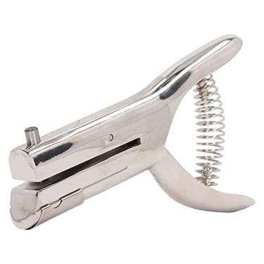 Imagem de Perfurador manual resistente de 6 mm de diâmetro redondo círculo único para cartões de identificação de papel, cartões de PVC, crachá, fotos, resistente, mão