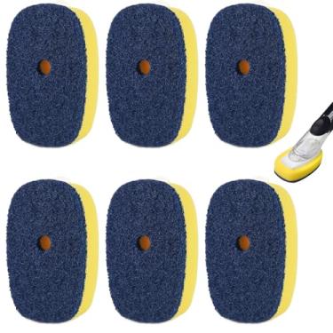 Imagem de Refil de escova de esponja para escova de louça OXO - pacote com 6 cabeças de substituição para limpeza de louça e sabão para esfregão