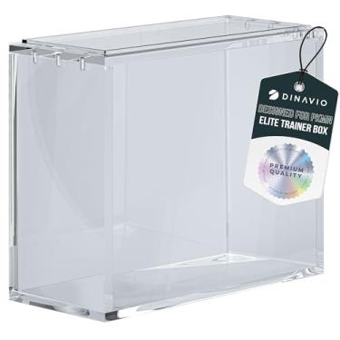 Imagem de Dinavio Crafthouse Elite Trainer Box caixa de acrílico empilhável - 8 mm + 5 mm acrílico ultra grosso com ímãs fortes de 5 x 3 mm - protetor de capa ETB - compatível com caixas Elite Trainer