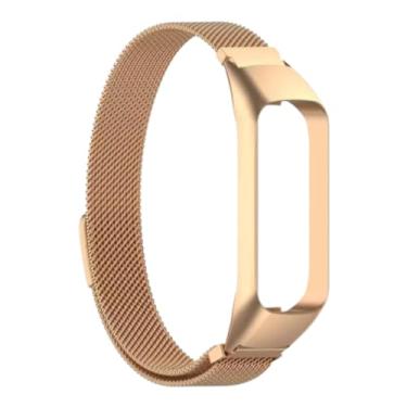 Imagem de Pulseira Metal Aço Milanesa Para Galaxy Fit 2 Fit2 Sm-r220 DM ACESSÓRIOS (ROSê GOLD)