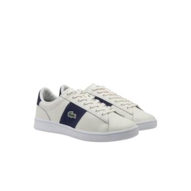 Imagem de Lacoste Tênis masculino Carnaby Set Cgr, Branco e azul escuro, 44
