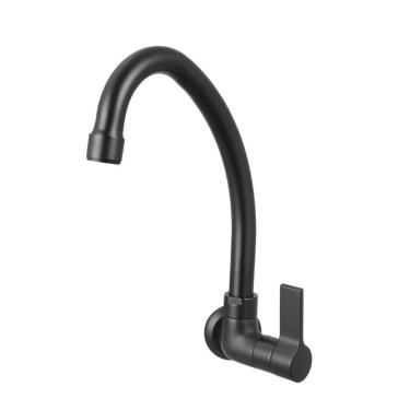 Imagem de Torneira Cozinha de Parede Atria Preto Matte Meber