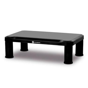 Imagem de Base para Monitor Goldentec - Ajuste de Altura - Antiderrapante - Suporte para Celular - Preto