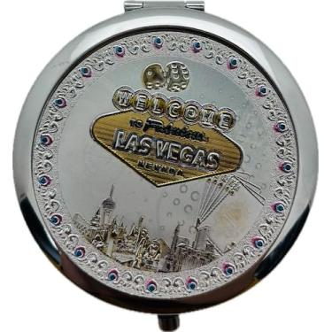 Imagem de Central Souvenir and Novelty LLC Espelhos compactos de Las Vegas, design multióleo Sin City (Vintage)