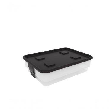 Imagem de Caixa Organizadora Simple Box 15l - Trânslúcida Branca