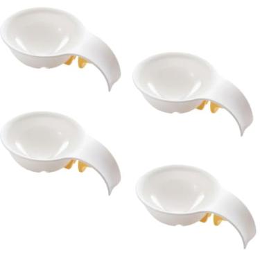 Imagem de para assar bolos Separador de ovo para ovos crus, limpador de clara de ovo e separador de gema de ovo com clipe de tigela, separador de ovo de plástico Filtro de gema de ovo " (4packs)