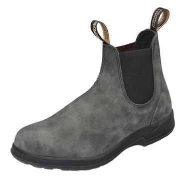 Imagem de Blundstone Botas Chelsea Unissex All-Terrain Series 2055 Para Homens E Mulheres Com Absorção De Impacto, Sola Vibram E Couro Premium Resistente À Água, Preto Rústico, 8 Eua Masculino / 10 Eua Femin