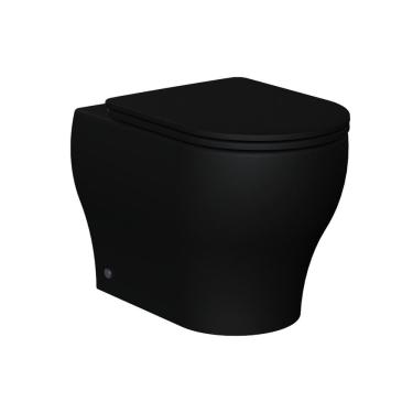 Imagem de Vaso Sanitário Convencional e Assento Soft Close Barocco Acqua Casa Preto Matte