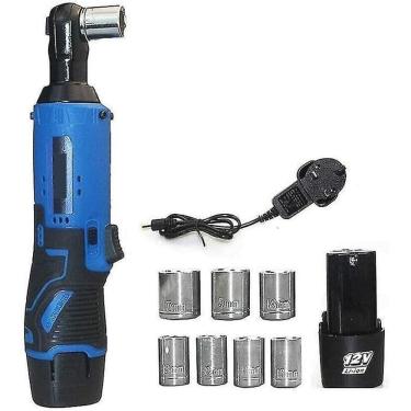 Imagem de Ferramenta Chave Boca Catraca Elétrica 12V Parafusadeira 90O