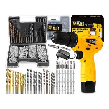 Imagem de Parafusadeira Furadeira 3/8 A Bateria Tb12A The Black Tools