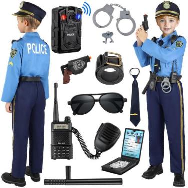 Imagem de Traje policial Luucio para crianças Policial com acessórios