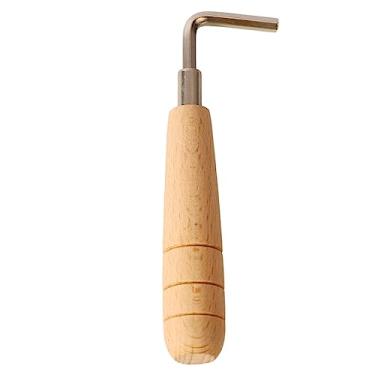 Imagem de Ferramenta de alça de madeira portátil de guitarra de guitarra para ajustar a altura da ponte da guitarra e a posição de sela adequada para guitarras de baixo elétrico acústico