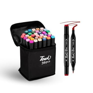 Imagem de Conjunto de Caneta Marcador Canetinhas para Colorir Touch Desenho Profissional 24, 36, 48 Cores Conjunto De Canetinhas Pontas Duplas Codificados por Cores Vivas para Desenho (48)