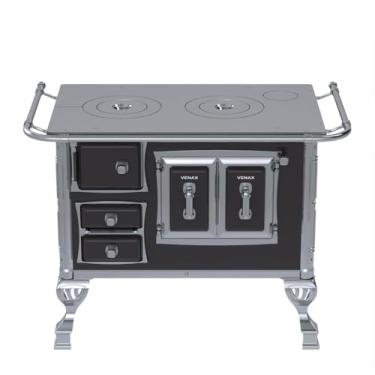 Imagem de Fogão a Lenha GII N 1 Sec Preto Sem Tampa Saida Direita