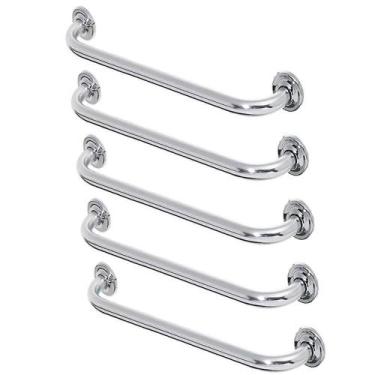 Imagem de Alça De Apoio 60cm Barra Segurança Kit 5 Uni Cadeirante Idosos Criança