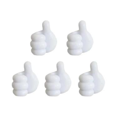 Imagem de Organizador De Cabos De Mesa Clipe Usb Enrolador Polegar Ganchos Mouse