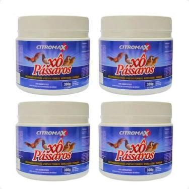 Imagem de Kit 4 Xô Pássaros Citromax Livre de Pássaros - 300g