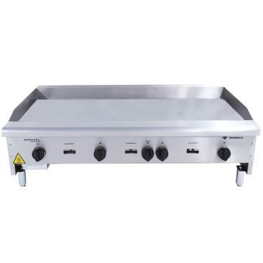 Imagem de Chapa Venâncio Americana A Gás Corpo em Aço Inoxidavél Escovado 1.20m Espessura 8mm CG120