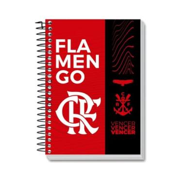 Imagem de Caderno Flamengo Espiral Capa Dura 1 Matéria 80Fs Escolar Vencer