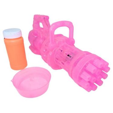 Imagem de Pistola Lança De Bolhas Sabão A Pilha De Brinquedo Infantil Com LED 13