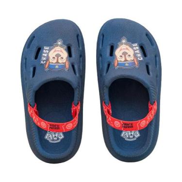Imagem de Sandália Infantil Azul e Vermelho Chase Patrulha Canina, 19, Azul