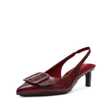 Imagem de Anne Klein Sapato feminino Ilanna, Wine Croc, 40