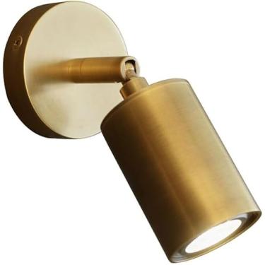 Imagem de Arandela De Parede De Latão Lâmpada De Leitura Montada Na Parede Moderna Cabeceira Cabeceira Spot Light Arandelas Iluminação De Parede Gu10 Holofotes De Parede Para Sala De Estar Quarto