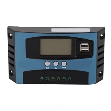 Imagem de Grcfumo Controlador De Carga Solar, controlador De Carga Solar, 12V 24V Identificação Inteligente MPPT Carregamento LCD Display Painel Solar Regulador De Carga (40A)